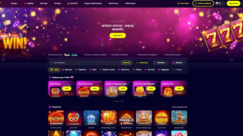Slotoro Casino oferta automatów online