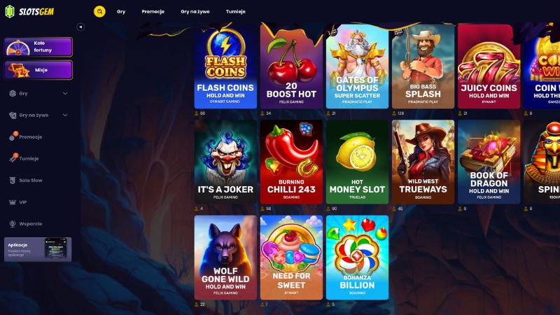 Slotsgem Casino przegląd platformy