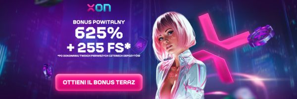 Xon Casino bonus 100% do 10000 zł + 200 FS
